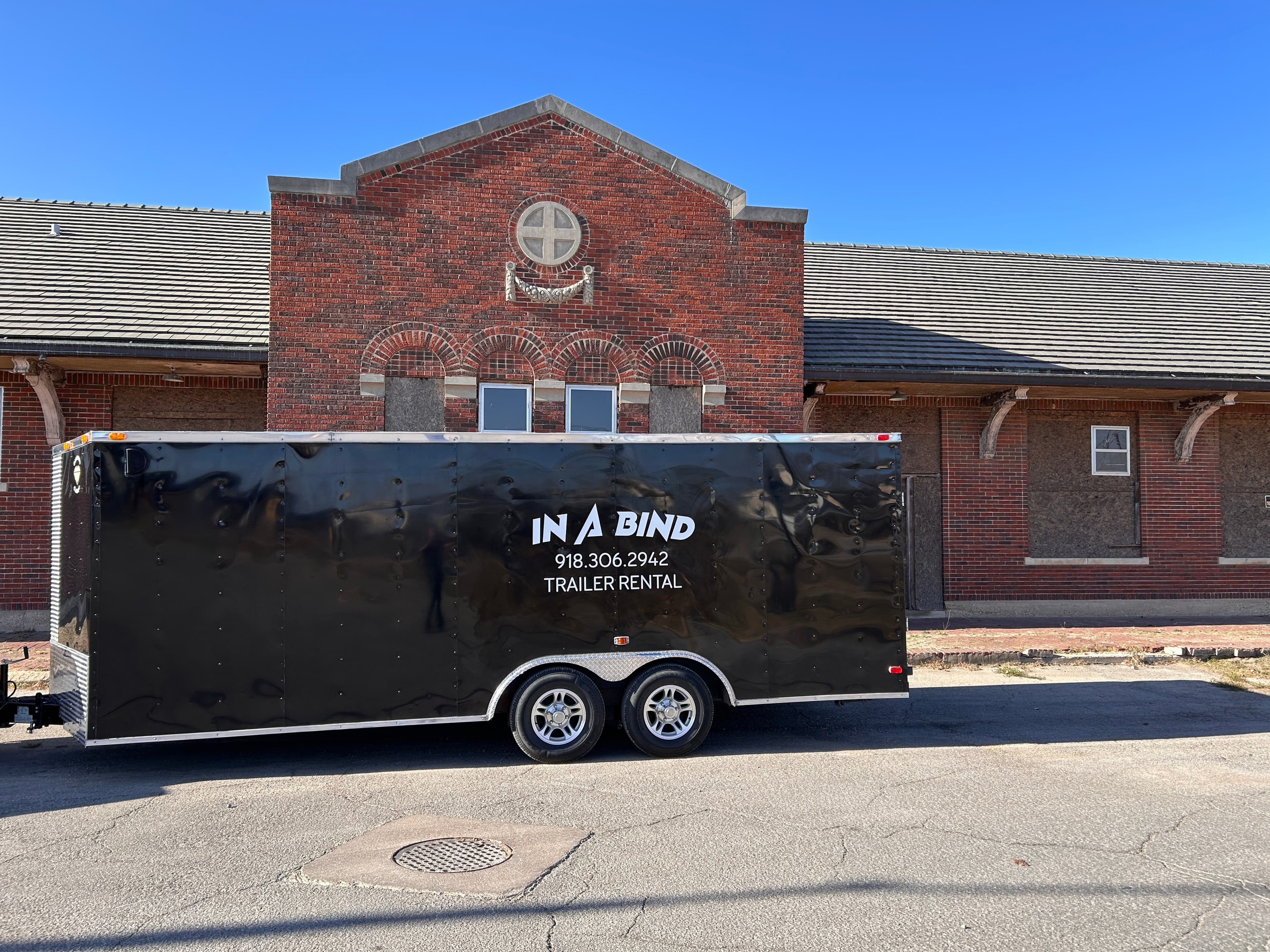 Enclosed trailer for rent in Cushing, OK — In A Bind Rentals